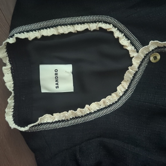 Sandro Tweed Cropped Top - Picture 8 of 13